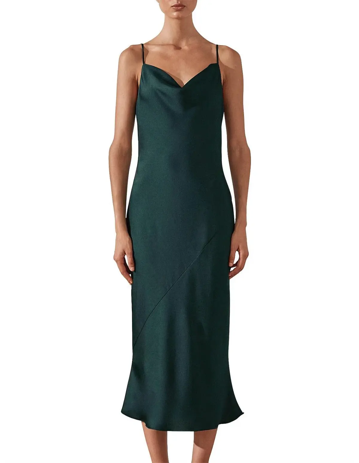 Shona Joy Sawyer Slip Dress Green Size 12 - Image 1