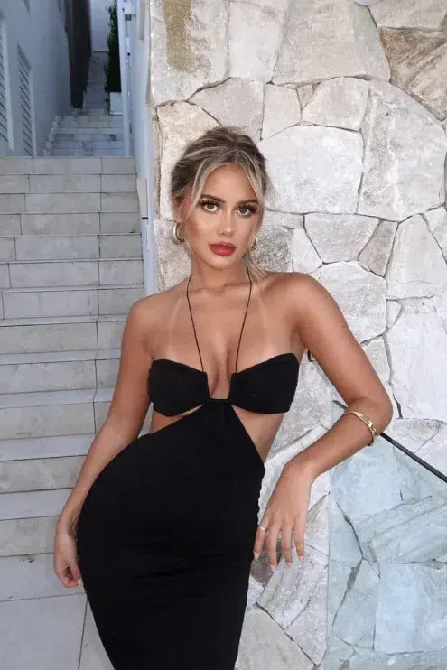 Natalie Rolt Willow Dress in Black Size 0 / AU 6 for rent on The Volte - main image