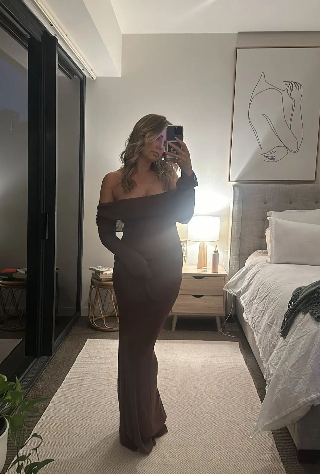 Bayse Brand Slaya Maxi Dress Bark Brown Size M / AU 10 for rent on The Volte - main image