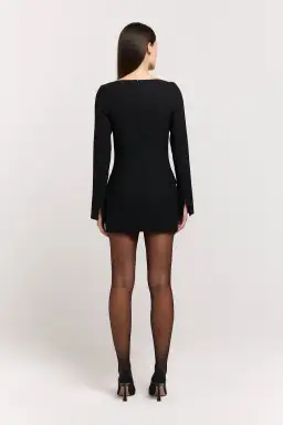Henne Patrizia Mini Dress Black Size 12 for rent on The Volte - image 3