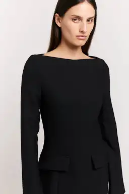 Henne Patrizia Mini Dress Black Size 12 for rent on The Volte - image 5