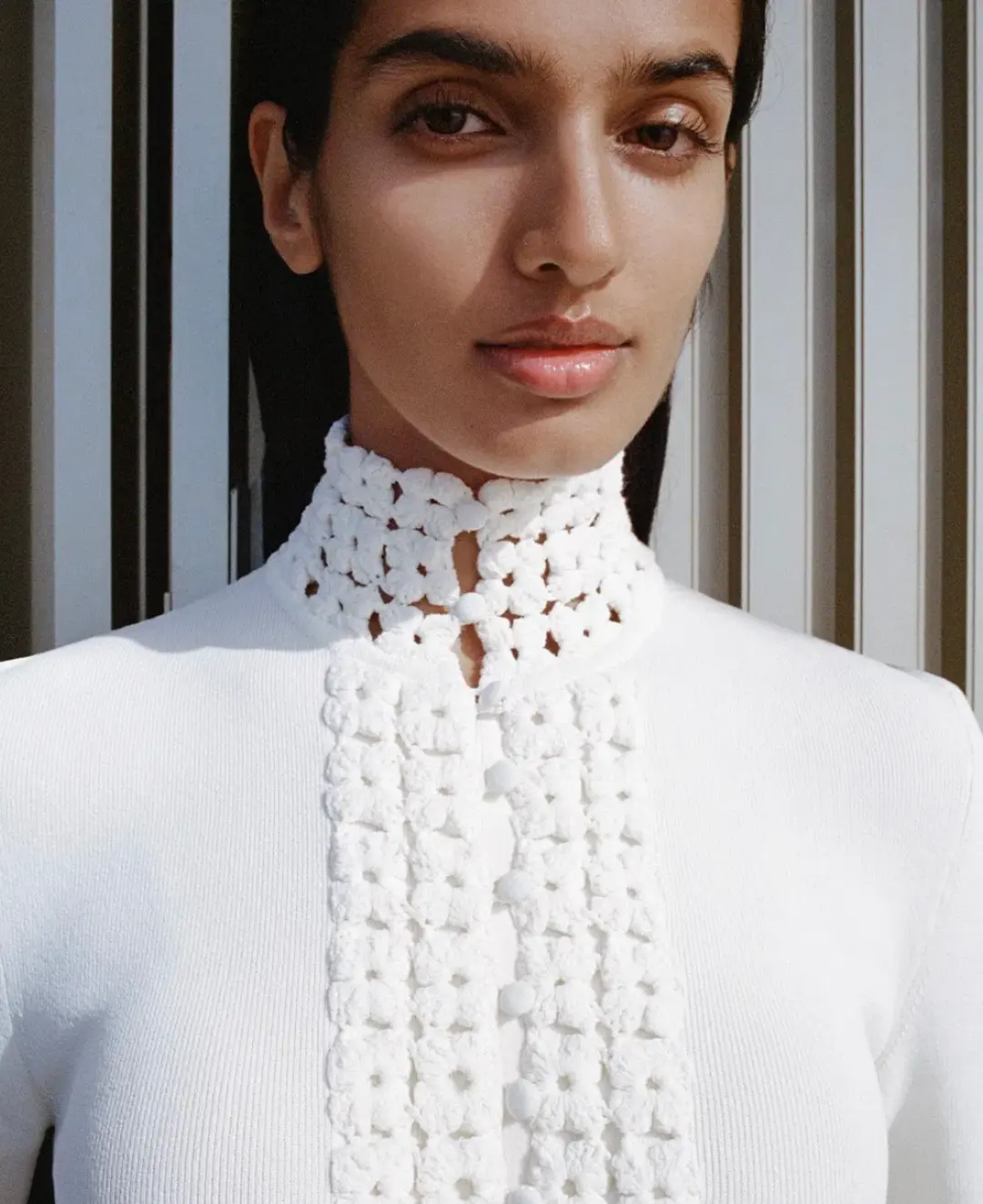 Scanlan Theodore Crepe Knit Mini Dress White Size S/ AU 6 for rent on The Volte - main image