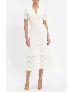 Rebecca Vallance Magnolia Knit Dress White Size S / AU 8 for rent on The Volte - image 1