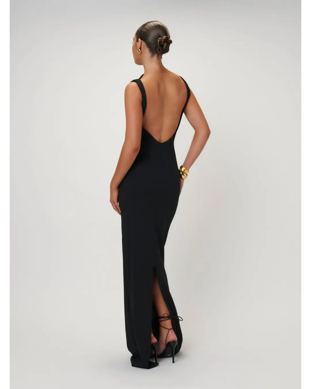 Effie Kats Verona Gown Black Size XS / AU 6 for rent on The Volte - main image