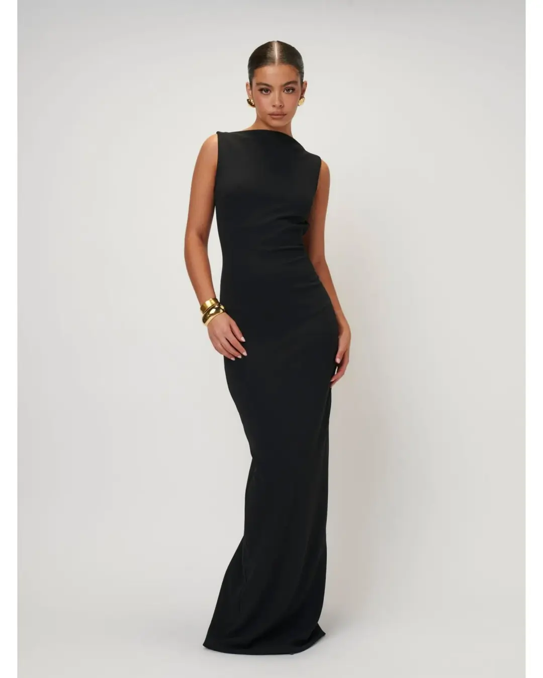 Effie Kats Verona Gown Black Size XS / AU 6 for rent on The Volte - main image