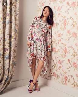Thurley Poppy print layered dress for rent on The Volte - image 2