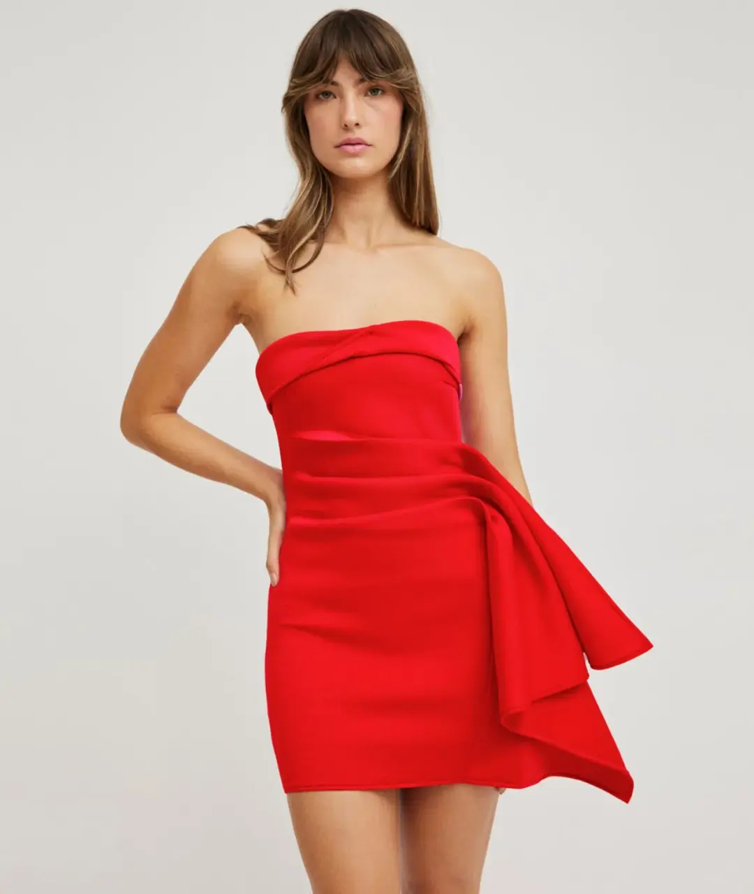 Tojha Nevie Mini Dress Red Size 6 for rent on The Volte - main image