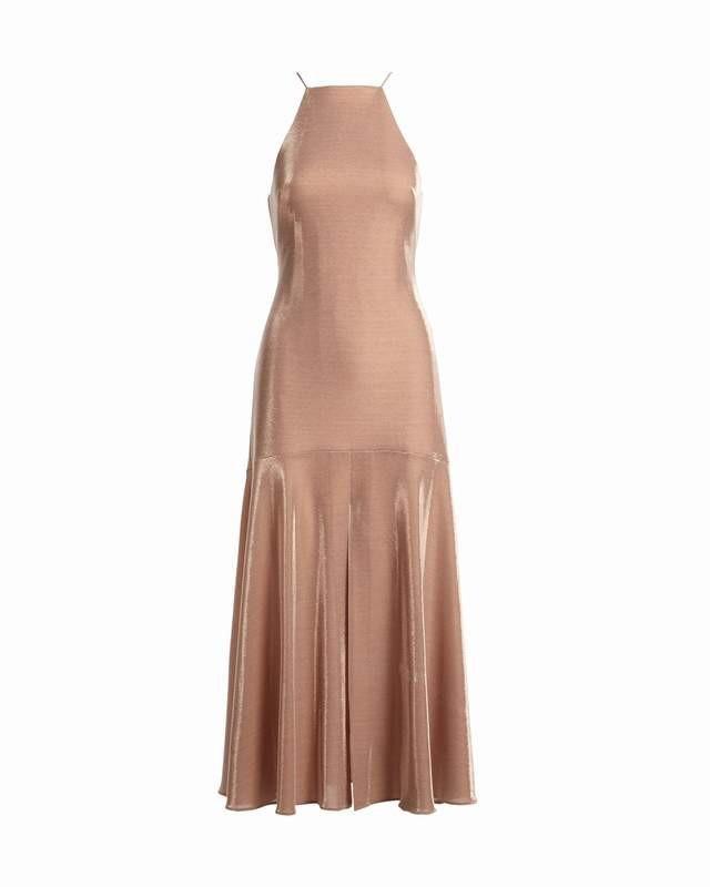 Camilla & Marc Opasidy Halter Neck Dress Pink Size 10 for rent on The Volte - main image