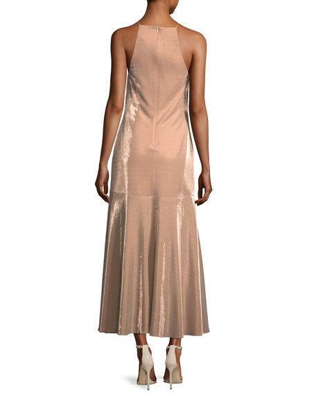 Camilla & Marc Opasidy Halter Neck Dress Pink Size 10 for rent on The Volte - main image