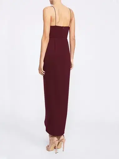 Shona Joy Core Cocktail Dress Burgundy Size 8 - Image 4
