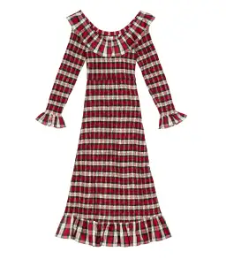 Doen Rosabelle Tartan Long Sleeve Dress Print Size 10 for rent on The Volte - image 5