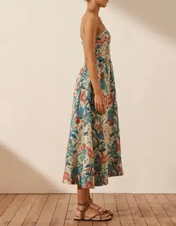Shona Joy Mahalo Ruched Panel Midi Dress; size 12 for rent on The Volte - image 3