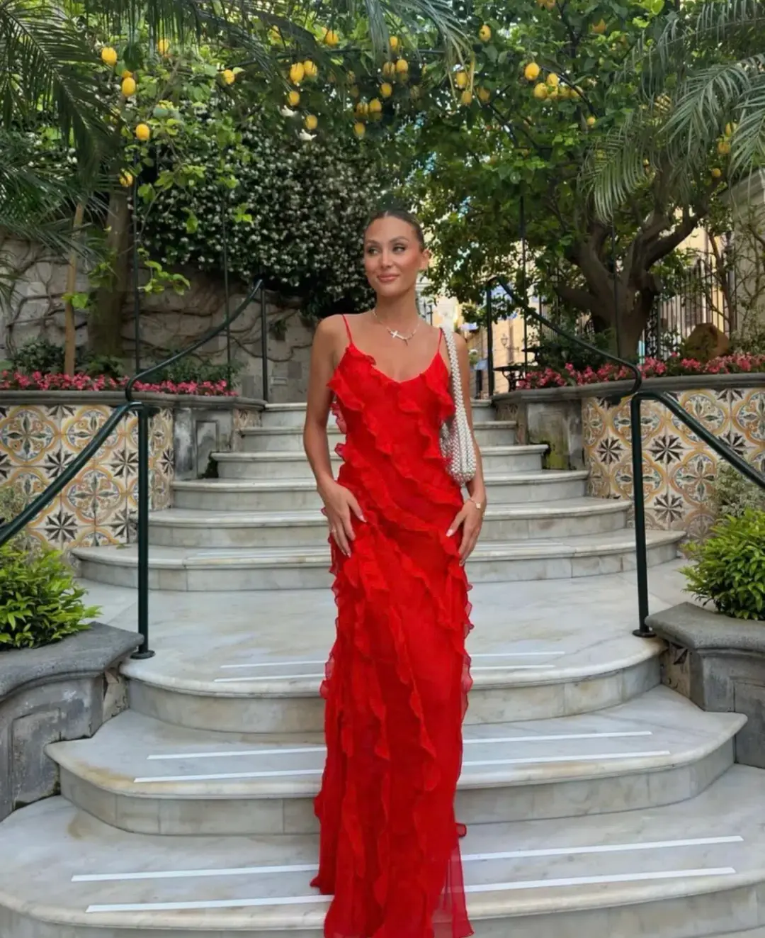 Rat & Boa Cecelia Dress Red Size AU 10 for rent on The Volte - main image