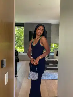 Paris Georgia Vita Maxi Dress Black/Green Size XS AU 6 for rent on The Volte - image 4