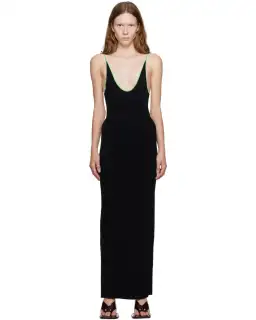 Paris Georgia Vita Maxi Dress Black/Green Size XS AU 6 for rent on The Volte - image 1
