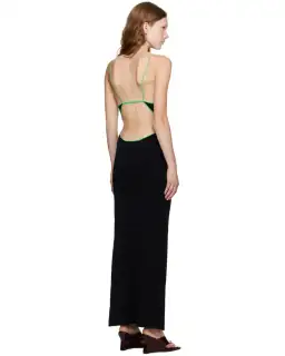 Paris Georgia Vita Maxi Dress Black/Green Size XS AU 6 for rent on The Volte - image 3