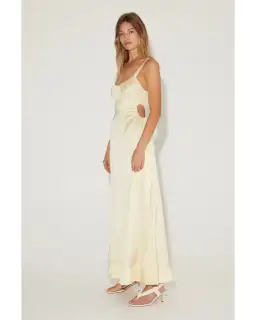 Hansen and Gretel Carlos Dress Maxi in Lemon Size XS / AU 6 for rent on The Volte - image 2
