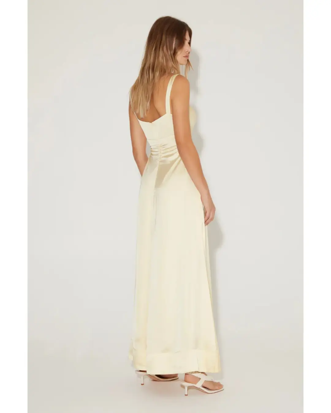 Hansen and Gretel Carlos Dress Maxi in Lemon Size XS / AU 6 for rent on The Volte - main image
