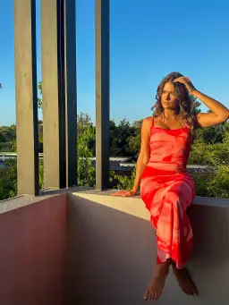 Kookai Haven Maxi Dress Strawberry Size AU 6 for rent on The Volte - image 6