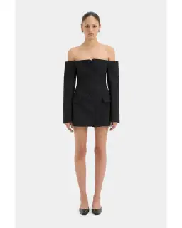 Sir The Label Sandrine Mini Dress Black Size AU 4-6 for rent on The Volte - image 1