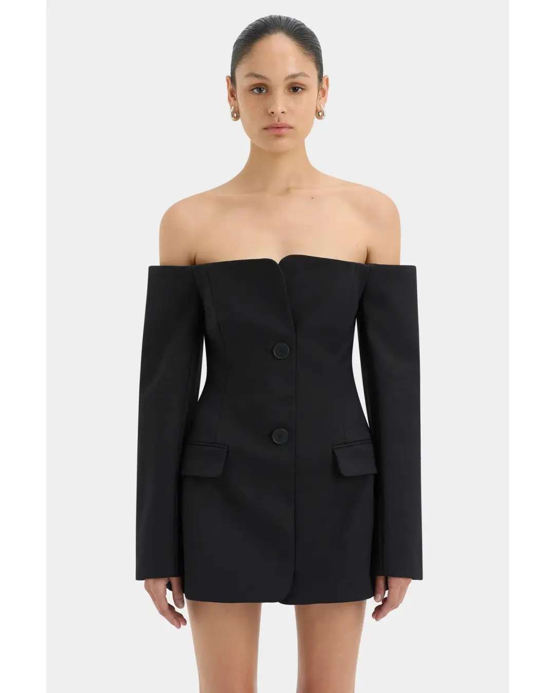 Sir The Label Sandrine Mini Dress Black Size AU 4-6 for rent on The Volte - main image