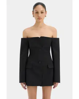 Sir The Label Sandrine Mini Dress Black Size AU 4-6 for rent on The Volte - image 2