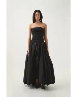 Aje Violette Bubble Hem Maxi Dress in Black Size AU 8 for rent on The Volte - image 1