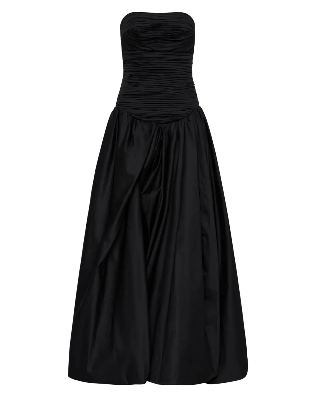 Aje Violette Bubble Hem Maxi Dress in Black Size AU 8 for rent on The Volte - main image