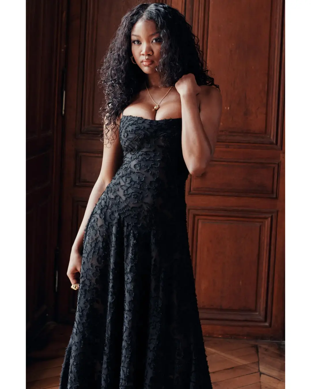 House Of CB Seren Maxi Dress in Black Size AU S / AU 8 for rent on The Volte - main image