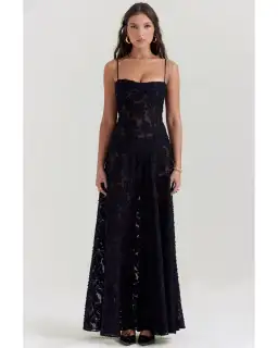 House Of CB Seren Maxi Dress in Black Size AU S / AU 8 for rent on The Volte - image 1