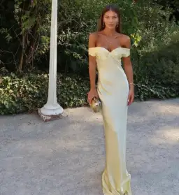 Natalie Rolt Bridget Gown Lemon Size S / AU 8 for rent on The Volte - image 1