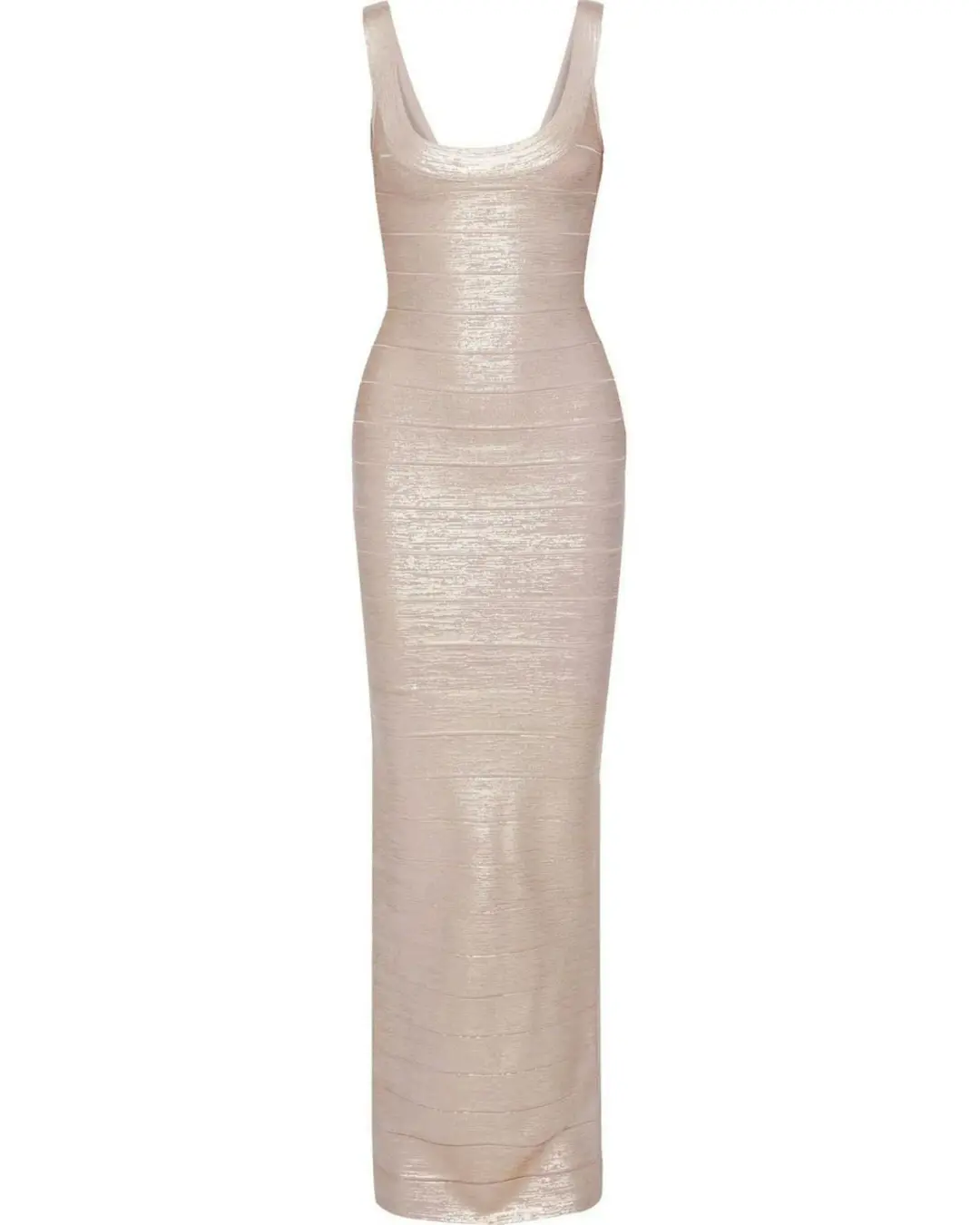 Herve Leger Bandage Gown Scoop Rose Gold Size AU XXS / AU 4 for rent on The Volte - main image