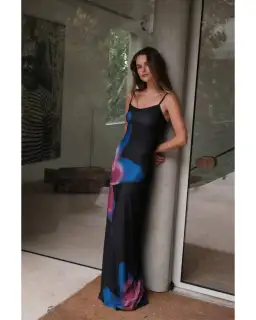 With Harper Lu Slip Dress Midnight Lily Floral Size S / AU 8 for rent on The Volte - image 2