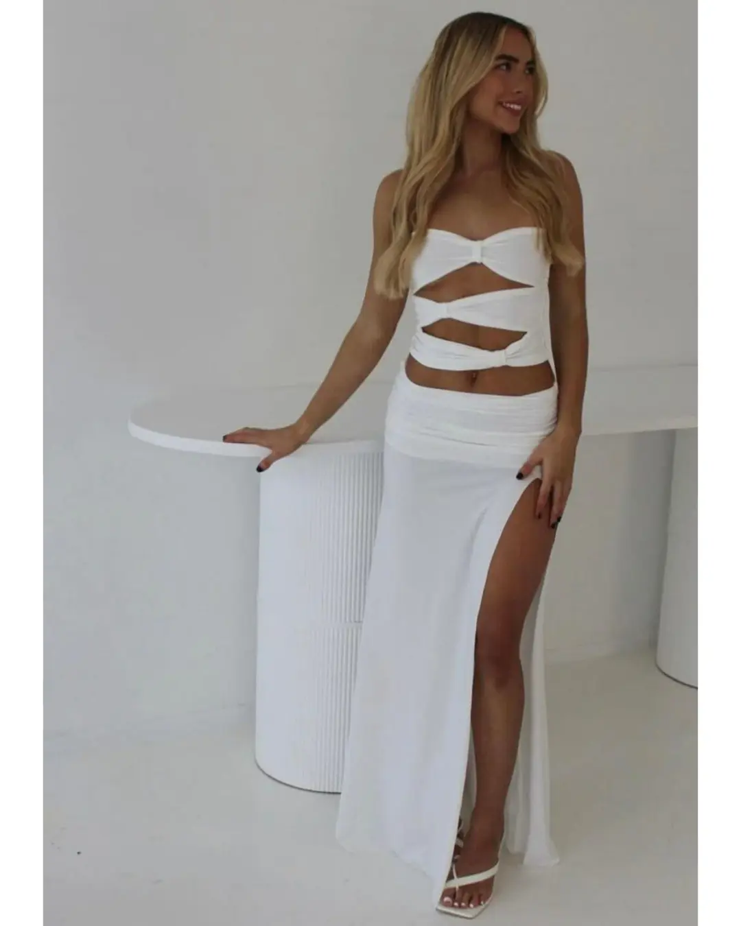 Mode Mila Remi Set White Size XS / AU 6 for rent on The Volte - main image