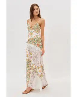 For Love and Lemons Rosalyn Maxi Dress Floral Size M / AU 10 for rent on The Volte - image 1