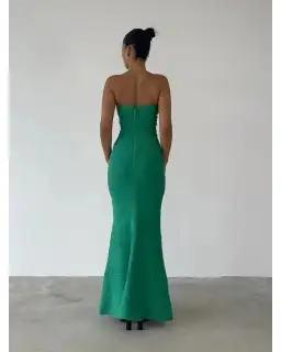 Herve Leger Sara Gown Emerald Size XXS / AU 4 for rent on The Volte - image 3