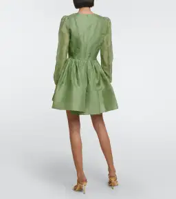 Zimmermann Lyrical Cross Over Mini Dress Fern Green for rent on The Volte - image 3
