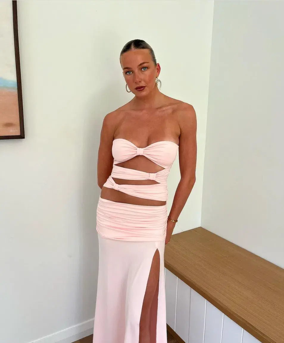 Mode Mila Remi Set Ribbon Pink Size S / AU 8 for rent on The Volte - main image