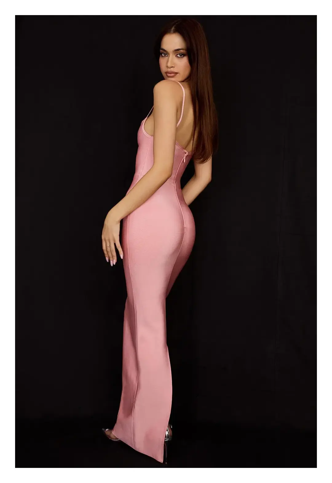 House of CB Fifi Bandage Maxi Dress Fairy Pink Size M / AU 10 for rent on The Volte - main image