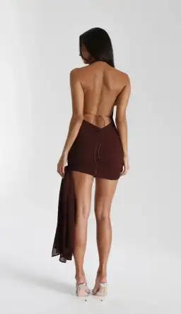 Natalie Rolt Anastasia Dress Espresso Size 1 / AU 8 for rent on The Volte - image 4