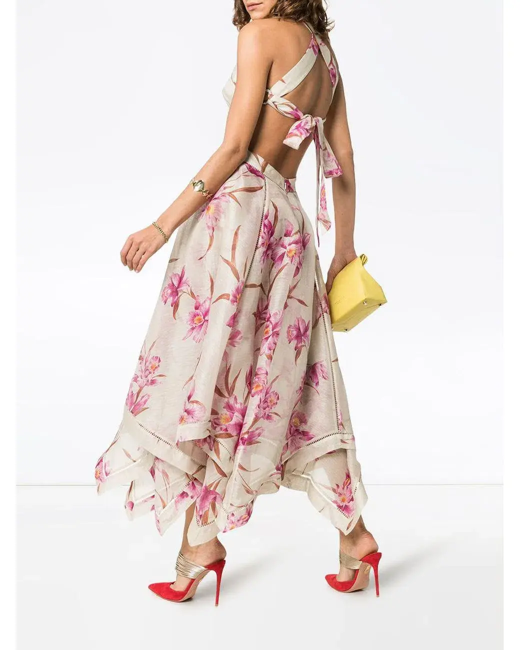 Zimmerman Corsage Halter Dress Floral Size 6 for rent on The Volte - main image