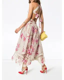 Zimmerman Corsage Halter Dress Floral Size 6 for rent on The Volte - image 2