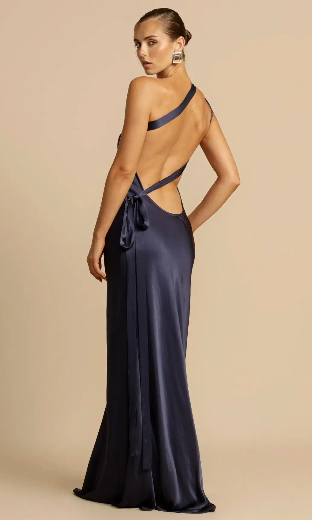 Arcina Ori Monique Gown Dress Navy Size 8 for rent on The Volte - main image
