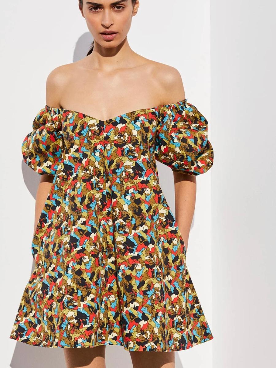 Scanlan Theodore Trapeze Mini Dress Print Size 8 - Image 2