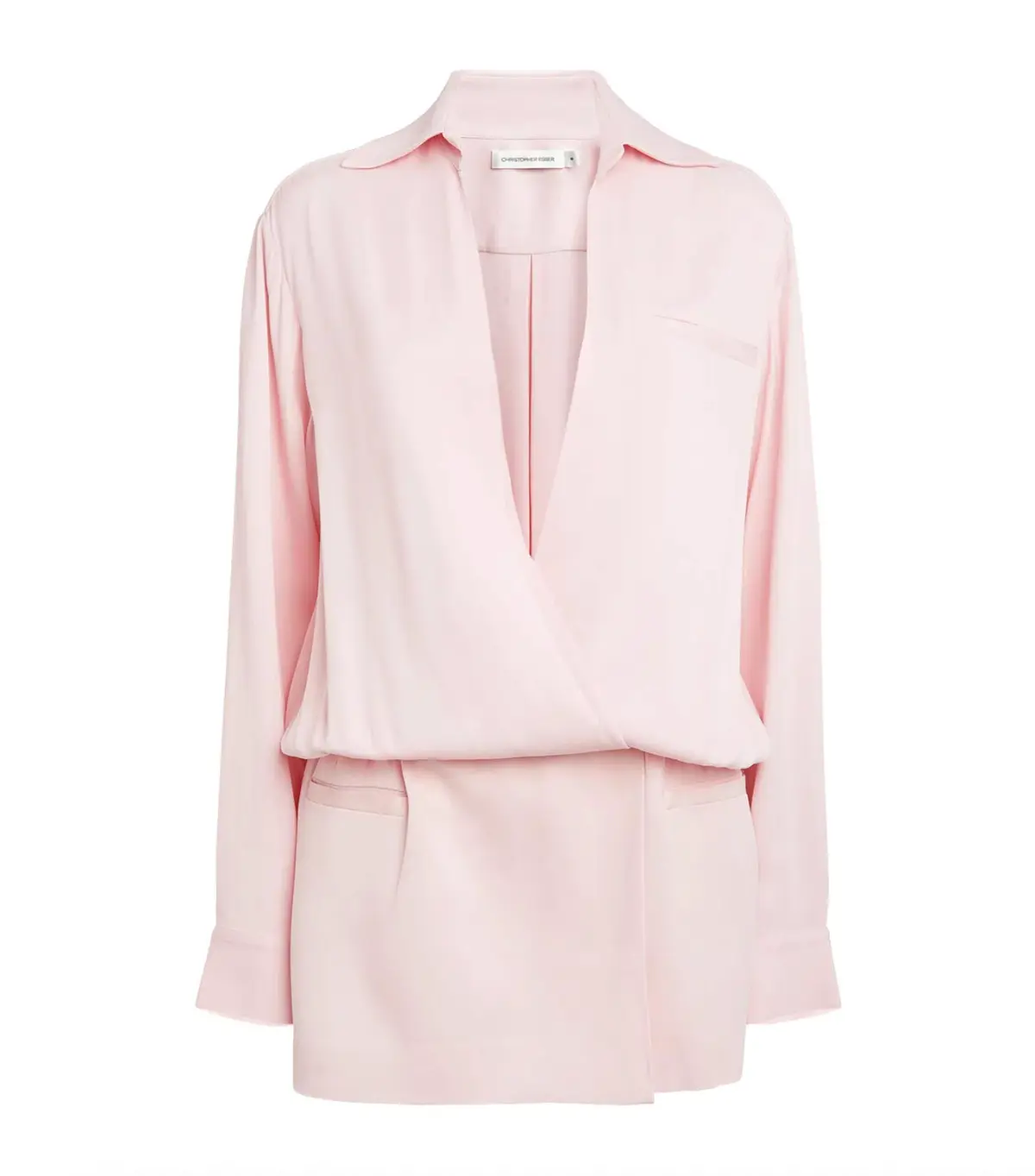 Christopher Esber Aulenti Micro Shirt Dress Pink Size AU 8 - Image 5