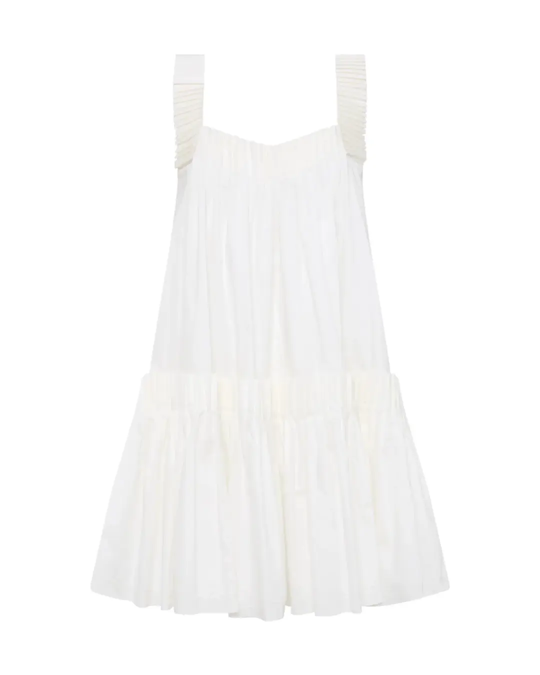 Aje Cecilia Smock Mini Dress Ivory Size AU 14 for rent on The Volte - main image