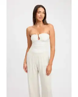 Kookai Tayla Trim Top Coconut Milk Size 34 / AU 6 for rent on The Volte - image 2