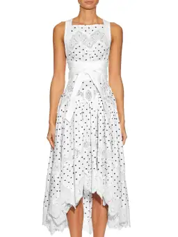 Zimmermann Empire Polka-Dot Dress White Size 0 / AU 8 for rent on The Volte - image 2