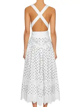 Zimmermann Empire Polka-Dot Dress White Size 0 / AU 8 for rent on The Volte - image 3