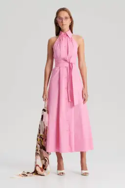 Scanlan Theodore The Parachute Sleeveless Shirt Dress Pink Size 12 for rent on The Volte - image 1
